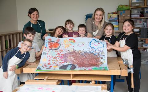 Malwerkstatt malen kreativ Ostern